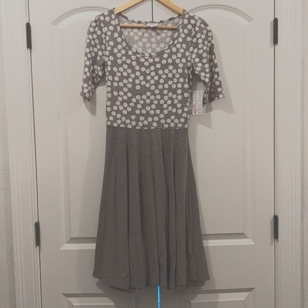 Grey LuLaRoe Nicole Dress - Size Small - NWT